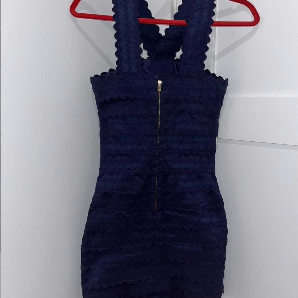 ASO Blair Waldorf Marc Jacobs Joelle dress in Nav… - image 3