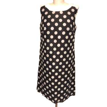 Carole "G" Vintage 60s Black & White Polka Dot Dre