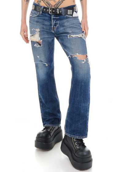 Vintage Y2K Boyfriend Distressed Denim Jeans - L - image 1