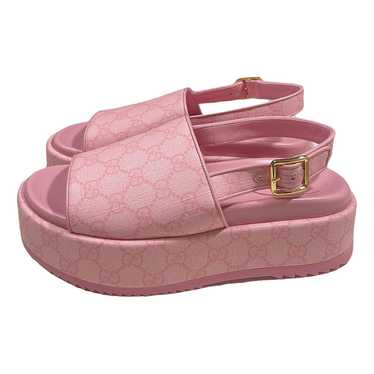 Gucci Double G cloth sandal - image 1