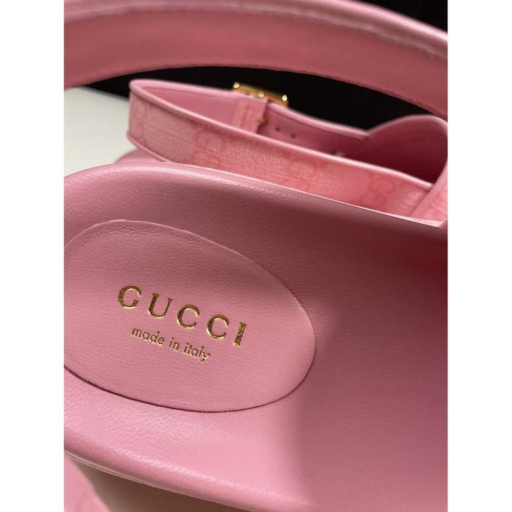 Gucci Double G cloth sandal - image 6