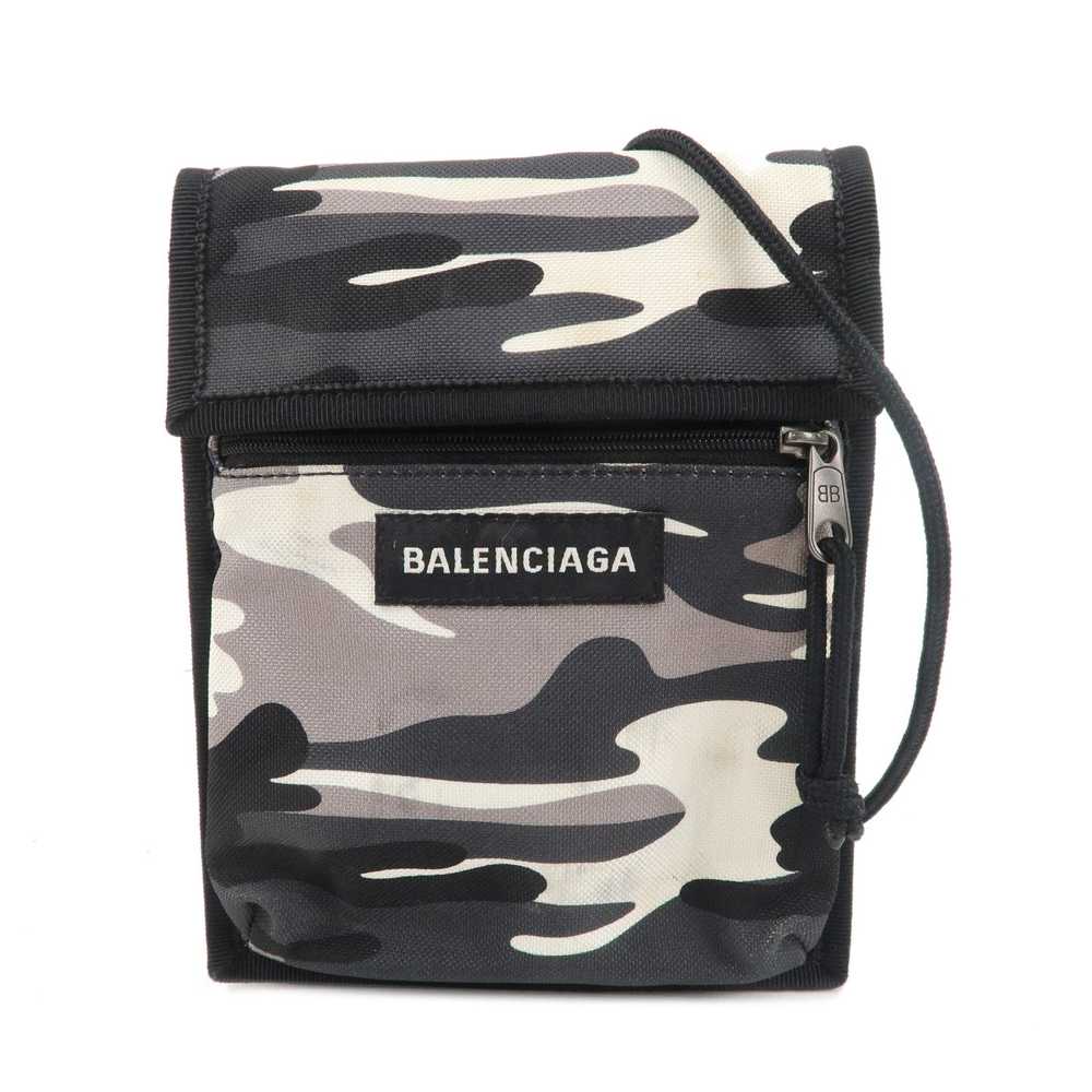 BALENCIAGA Explorer Nylon Shoulder Bag Camouflage… - image 1