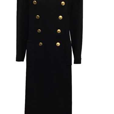 Christian Dior Women Vintage Coat, Black 100% Lam… - image 1