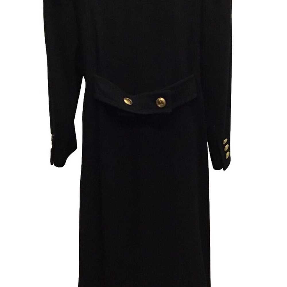 Christian Dior Women Vintage Coat, Black 100% Lam… - image 3