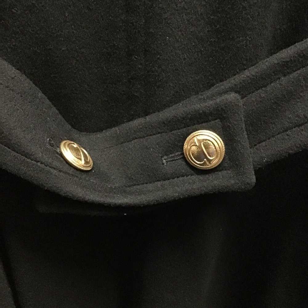 Christian Dior Women Vintage Coat, Black 100% Lam… - image 6