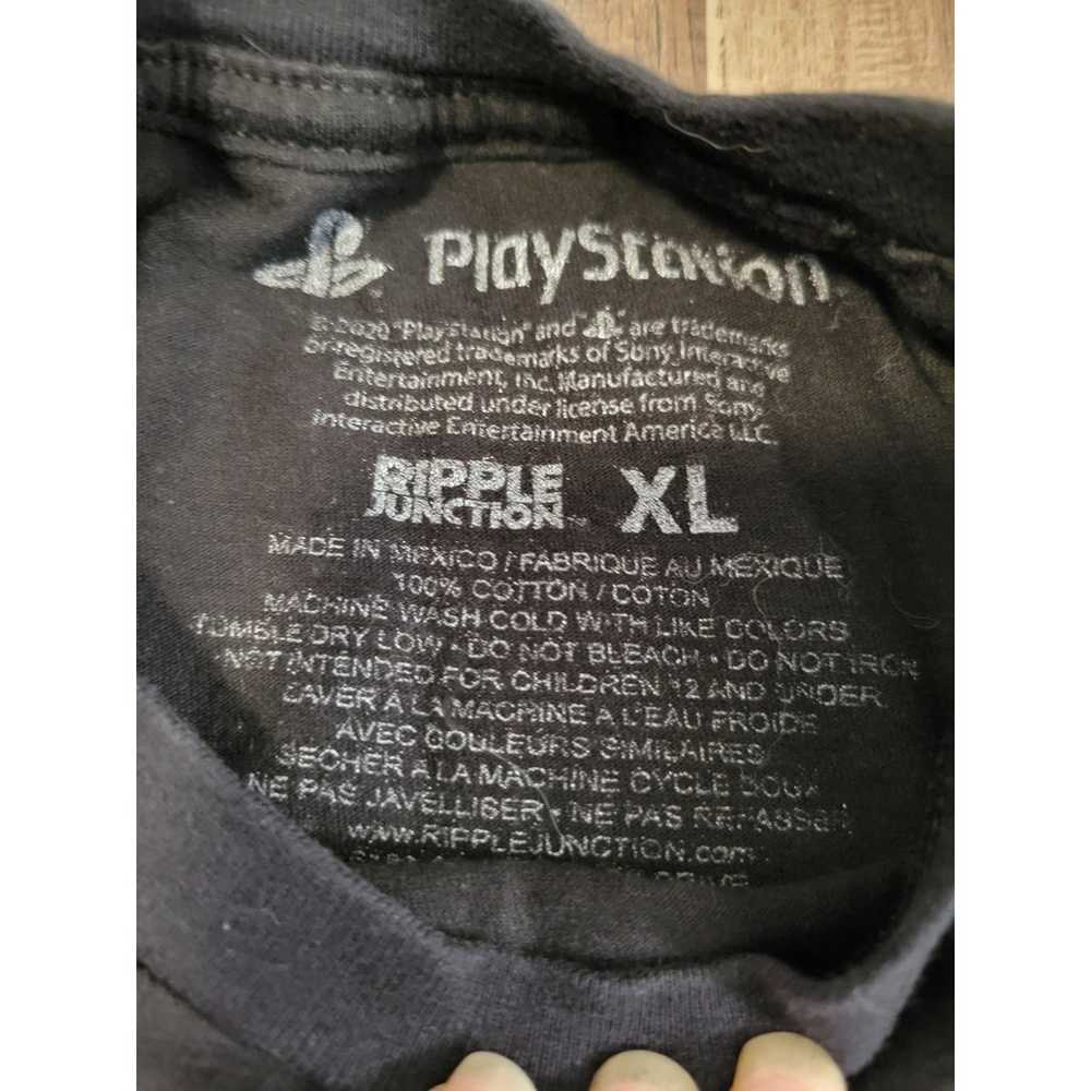 Men's PlayStation Black Graphic Logo Short Sleeve… - image 2