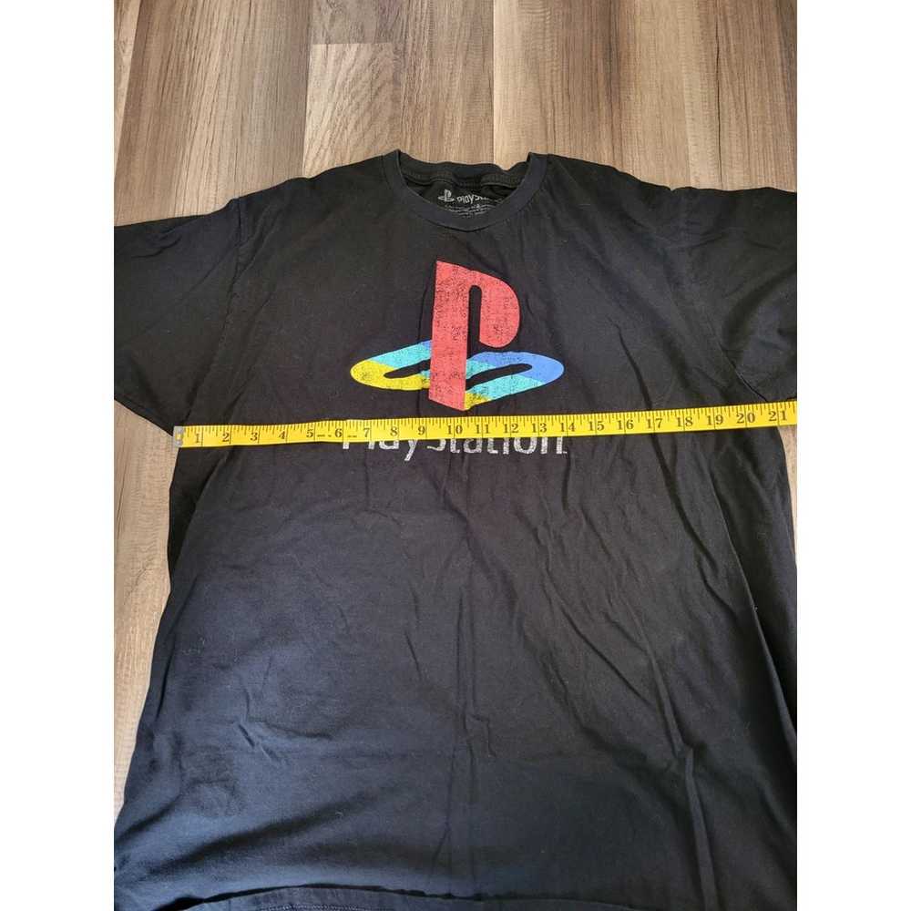 Men's PlayStation Black Graphic Logo Short Sleeve… - image 3