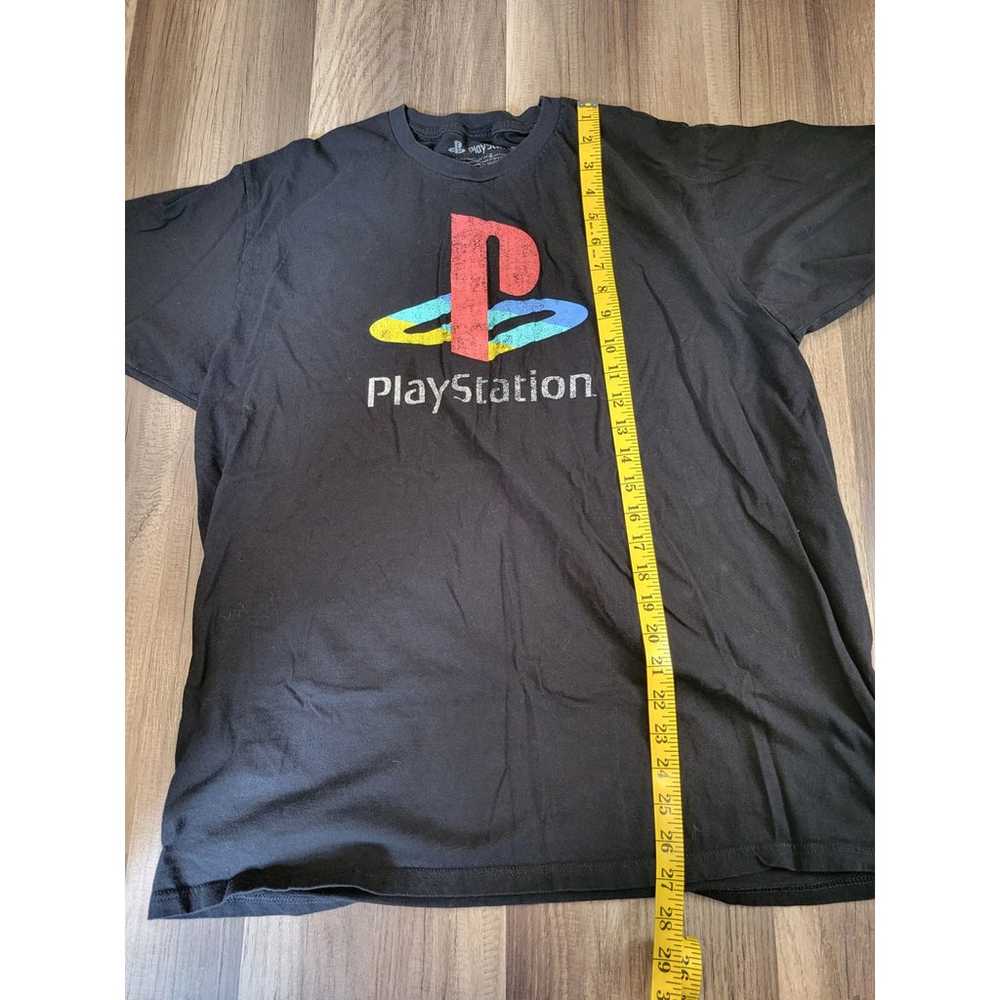 Men's PlayStation Black Graphic Logo Short Sleeve… - image 4