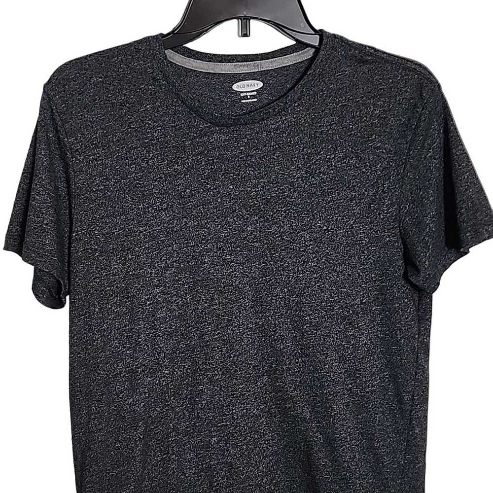 Old Navy Soft-Washed Charcoal Gray Tee, Small - image 2