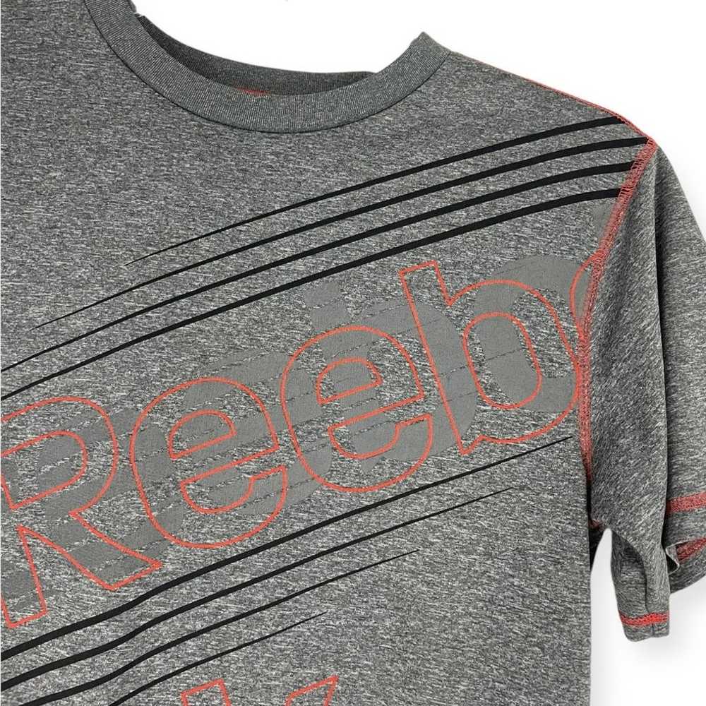Reebok Mens Grey Athletic Short Sleeve Active Top - image 3