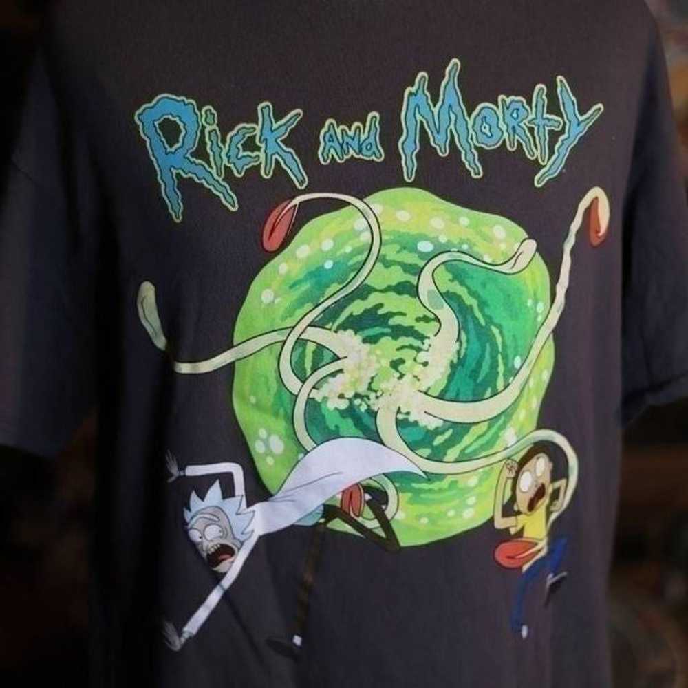 Large Rick and Morty Grey Tee - image 2