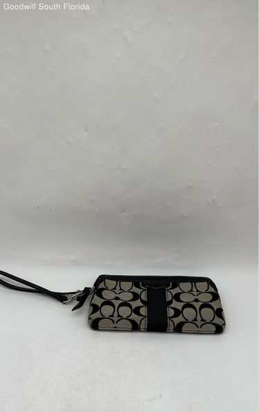 Coach Womens Black And Beige Wallet