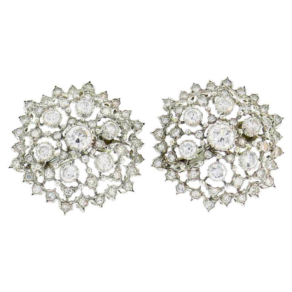 Buccellati Diamond White Gold Earrings - image 1