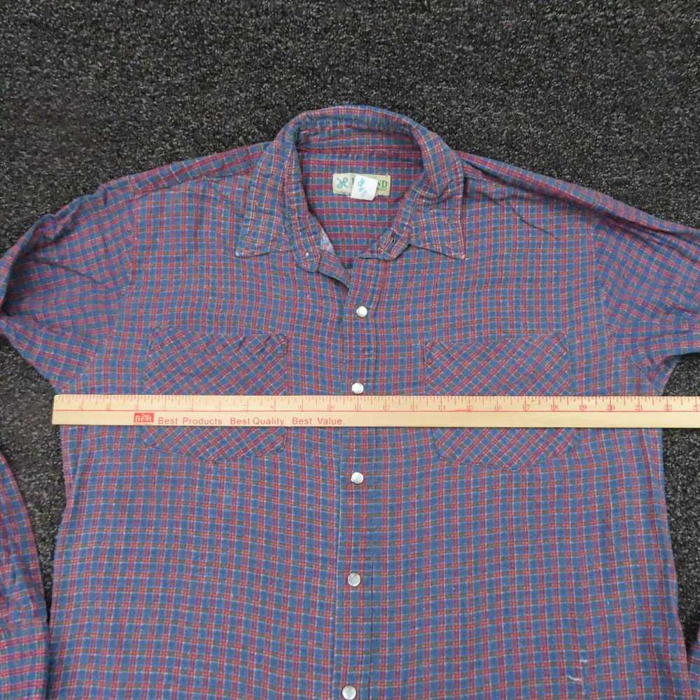 Haband Haband Shirt Adult Medium Red & Blue Plaid… - image 3