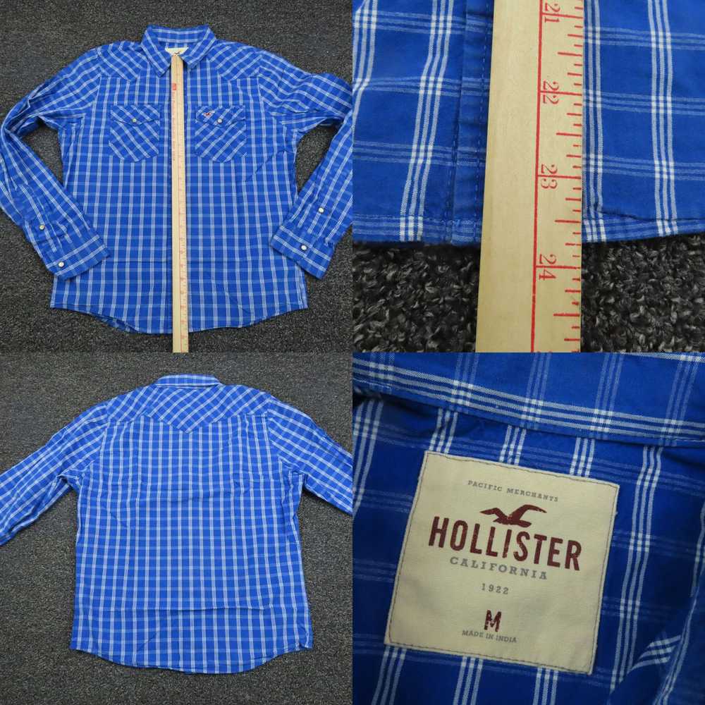 Vintage Hollister Shirt Adult Medium Blue & White… - image 4