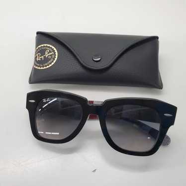 Ray-Ban RB2186 State Street 1318/3A Black on Chev… - image 1
