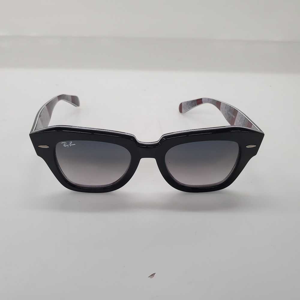 Ray-Ban RB2186 State Street 1318/3A Black on Chev… - image 2