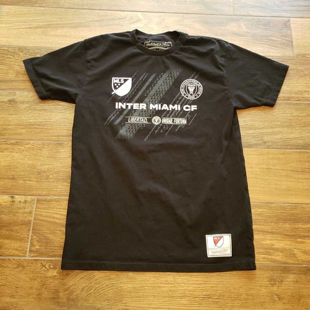 Inter Miami CF Shirt Mens Medium Black MLS Mitche… - image 1