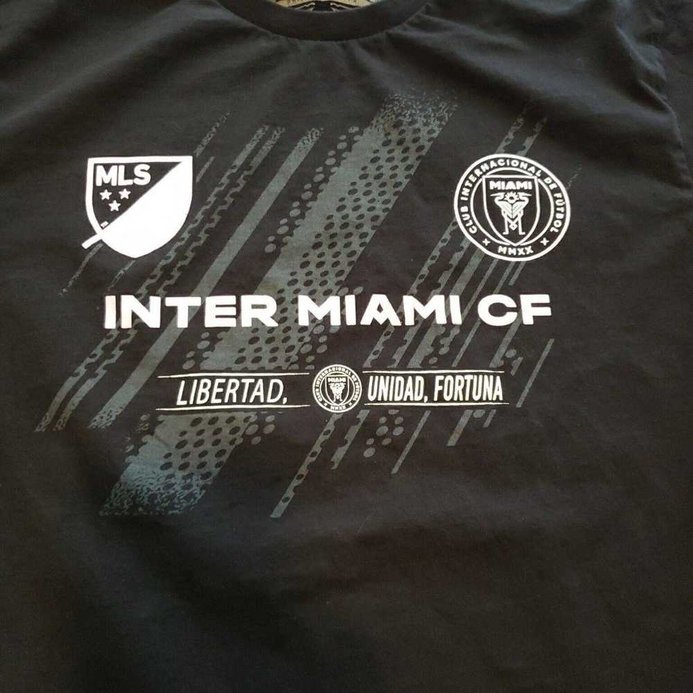Inter Miami CF Shirt Mens Medium Black MLS Mitche… - image 2
