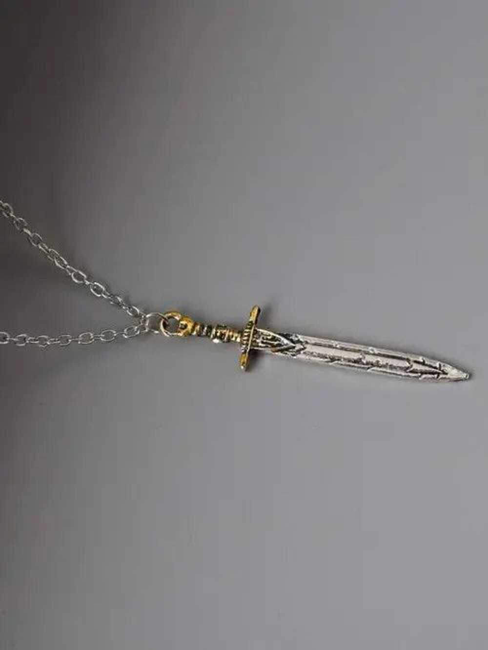 Jewelry × Streetwear × Vintage Sword Pendant Neck… - image 2