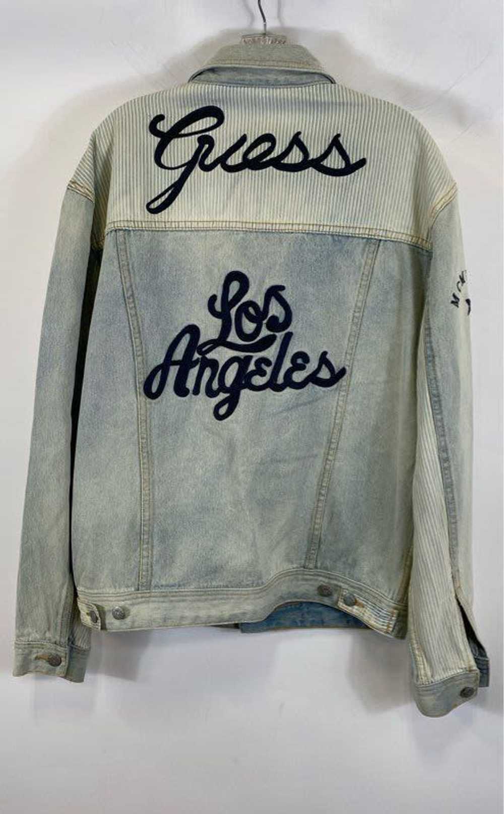 Vintage Guess Mens Blue Remake Los Angeles Long S… - image 2