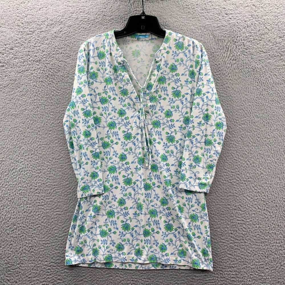 Vintage J Mclaughlin Blouse Womens Small Top Flor… - image 1