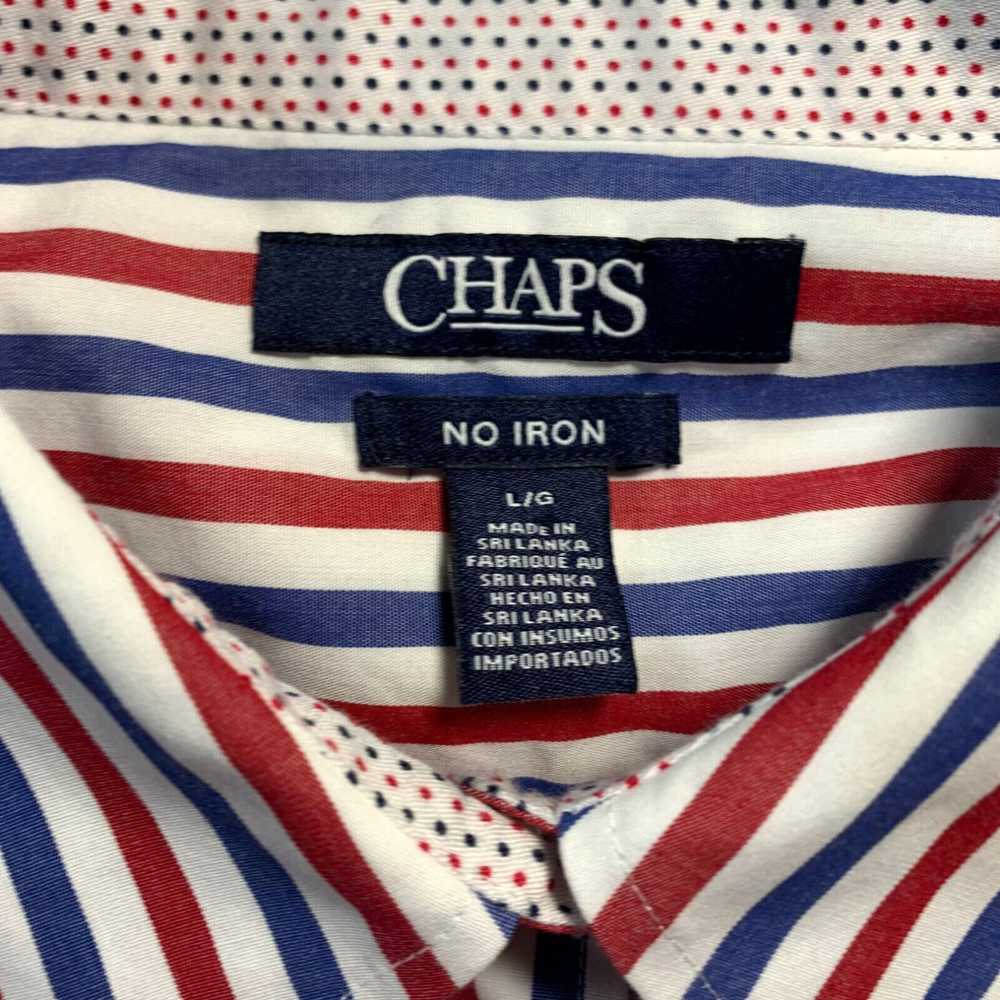 Chaps CHAPS No Iron Shirt Womens Large Button Up … - image 3
