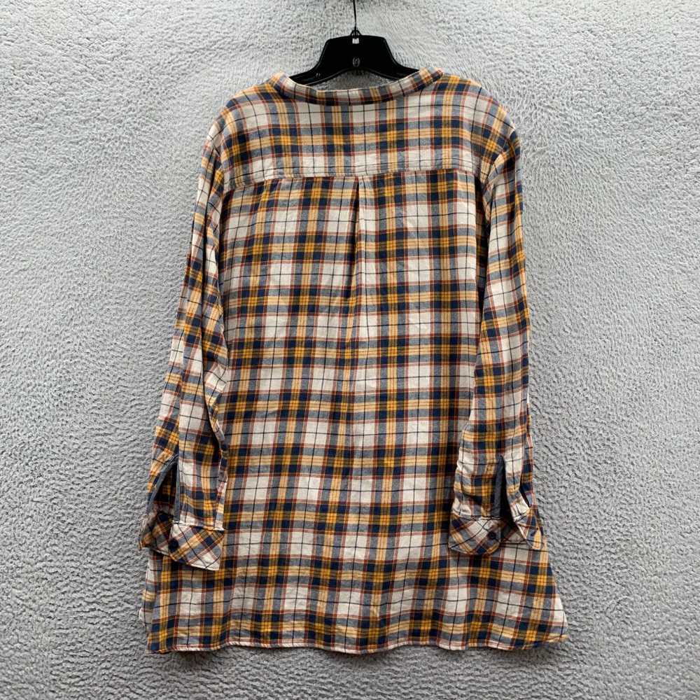 Lee Riders By Lee Blouse Womens 3X Top Plaid Long… - image 2