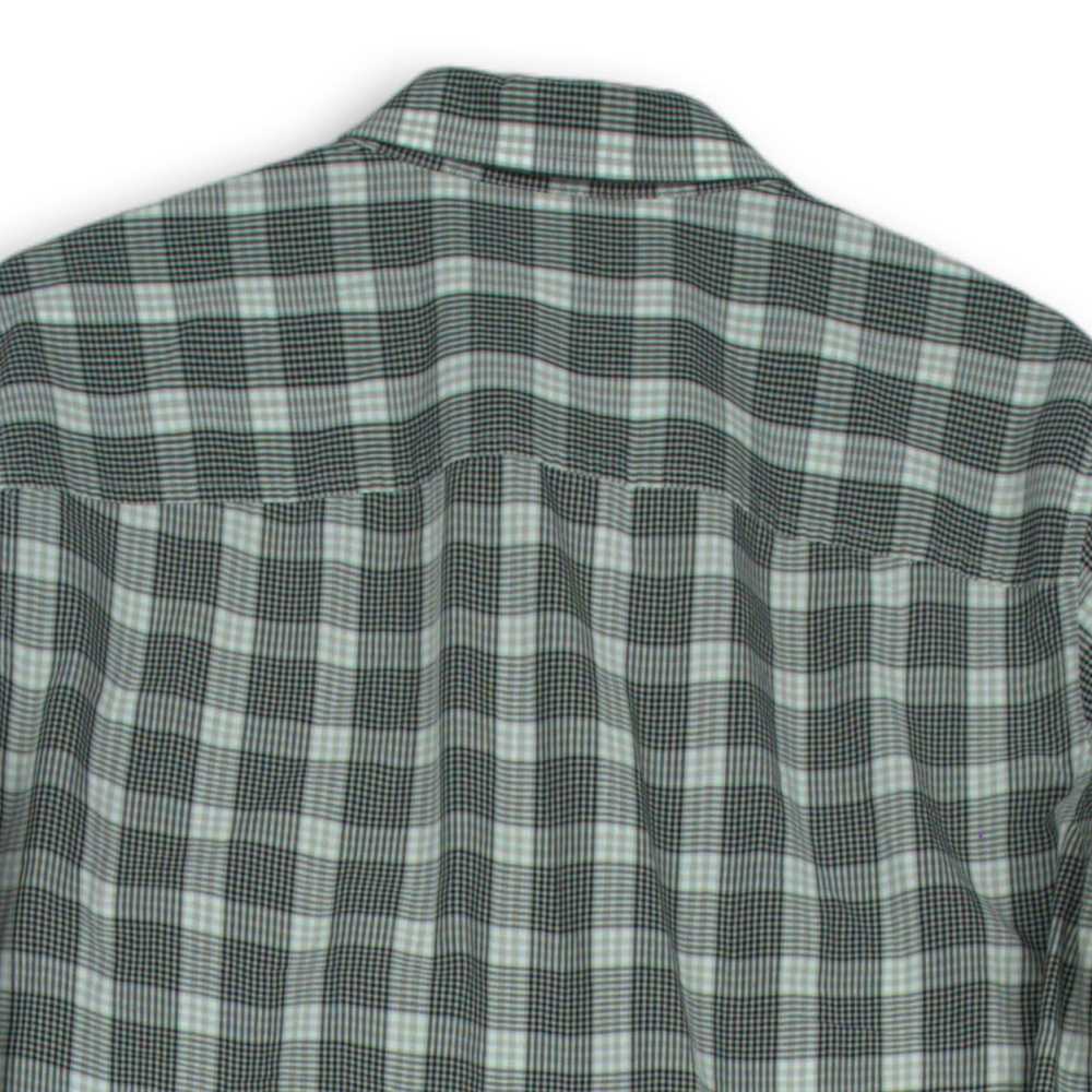 Michael Kors Mens Black White Gray Plaid Shirt Si… - image 4