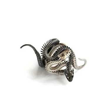 Jewelry × Streetwear Adjustable White Black Cobra… - image 1