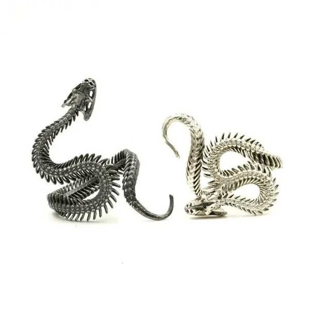 Jewelry × Streetwear Adjustable White Black Cobra… - image 2