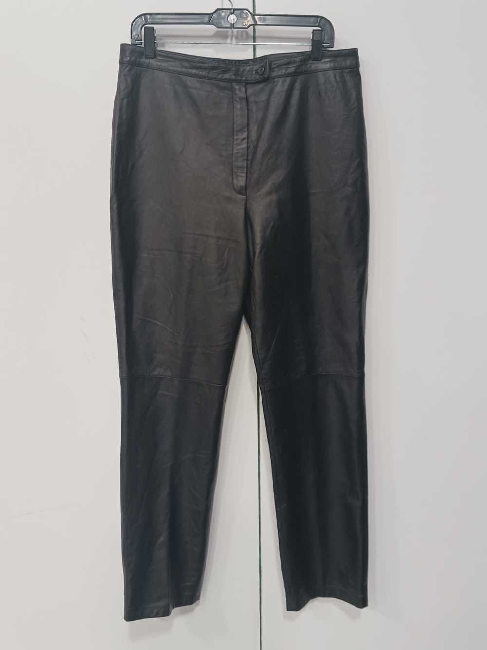 Real Clothes Women's Leather Pants Size 14 - image 1