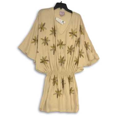 NWT Romeo & Juliet Couture Womens Beige Floral Pu… - image 1