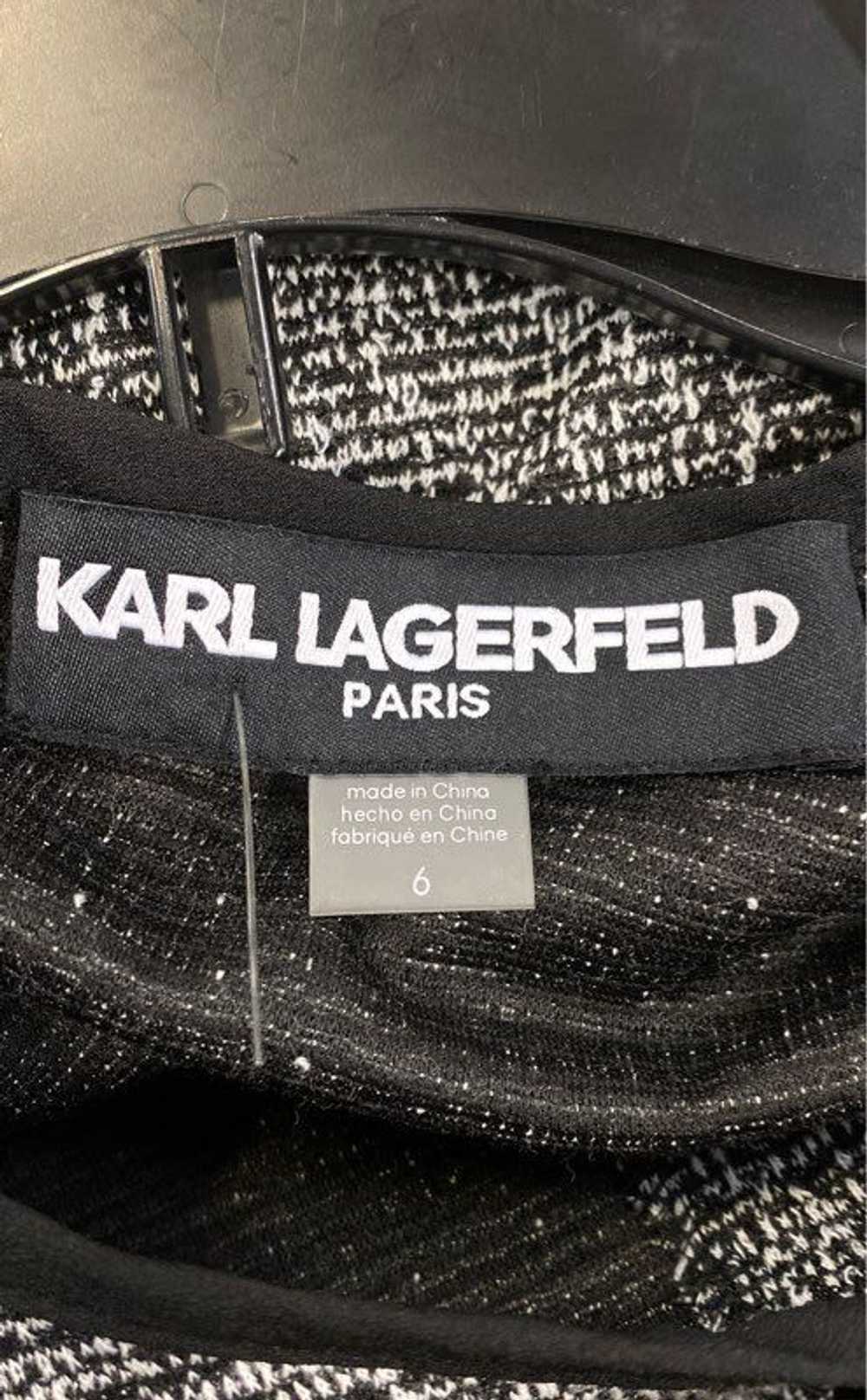 NWT Karl Lagerfeld Womens Gray Short Sleeve Round… - image 4