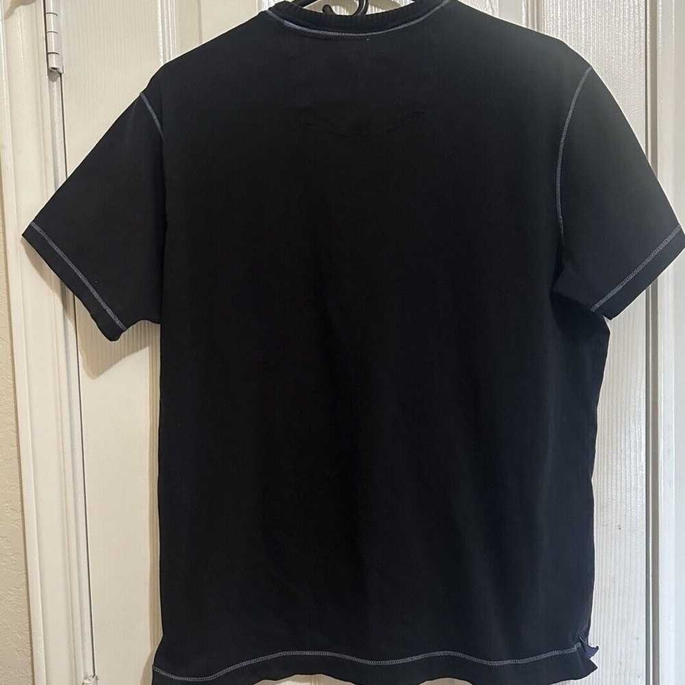Robert Graham T-Shirt Mens L Black Classic Fit V-… - image 3