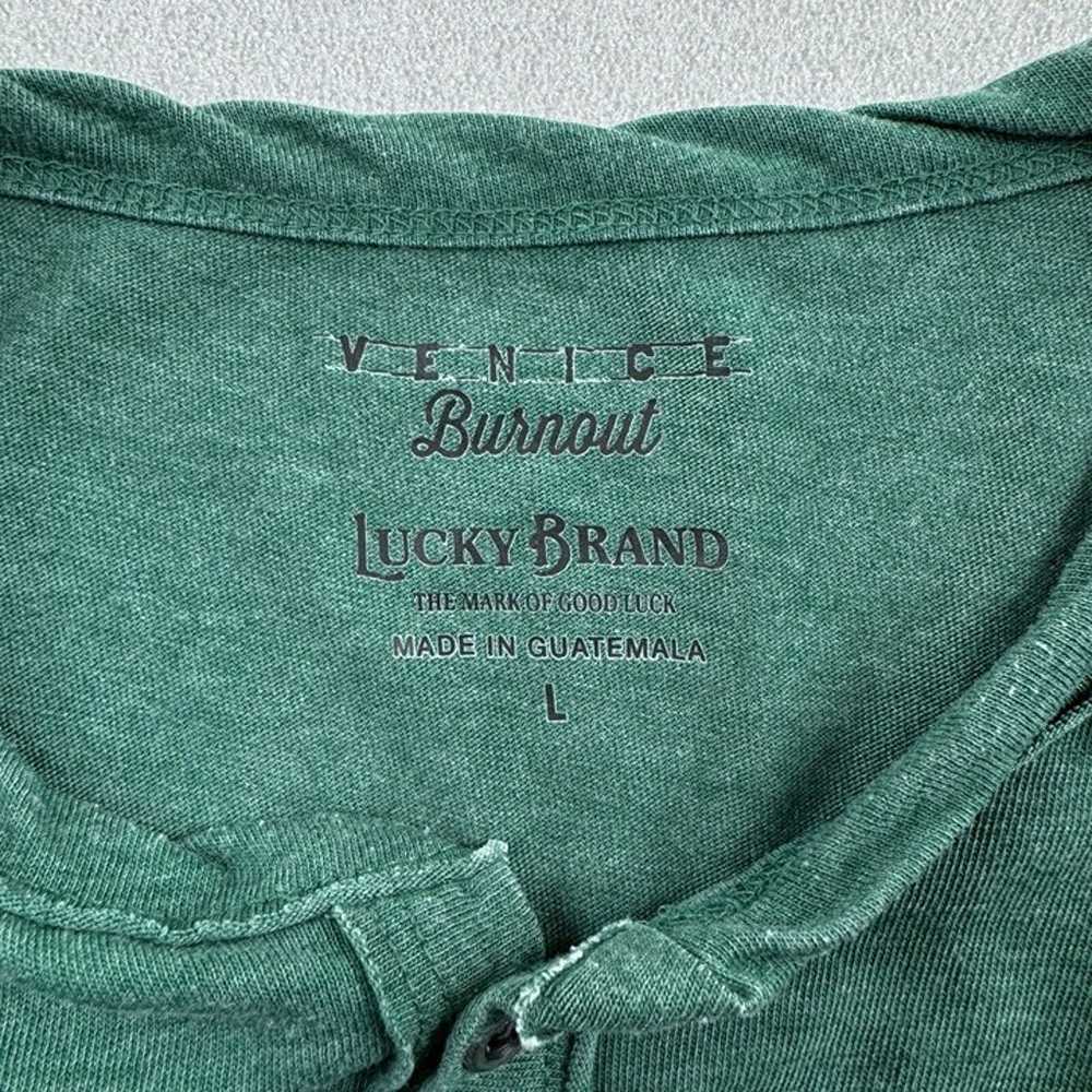Lucky Brand Men’s L Venice Burnout Notch Neck Tee… - image 5