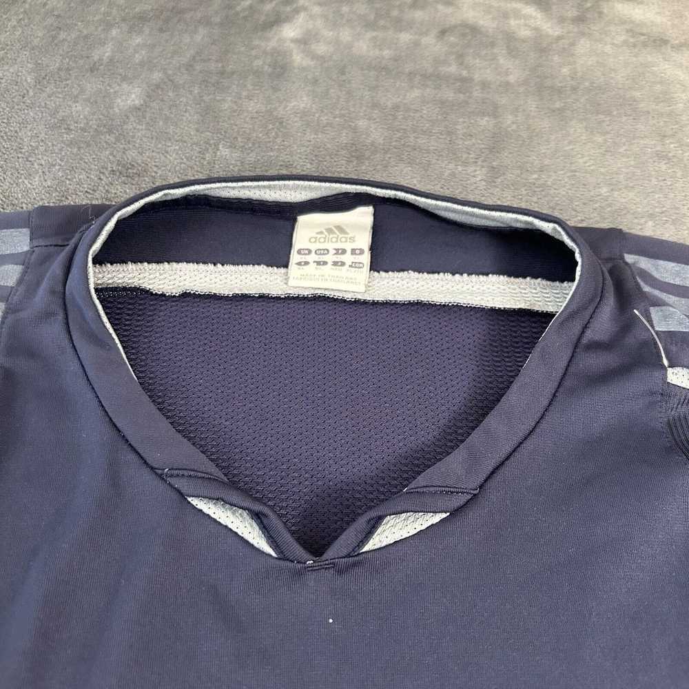 Vintage Adidas Shirt Mens Extra Large Blue Gray S… - image 3