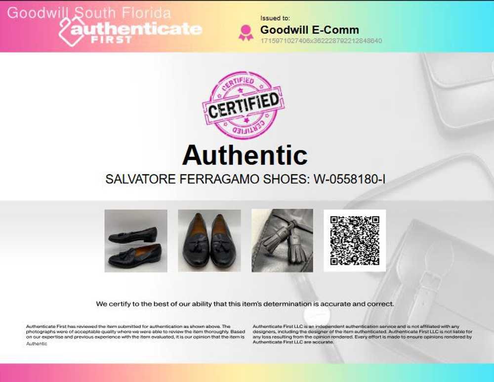 Authentic Salvatore Ferragamo Mens Black Casual S… - image 2