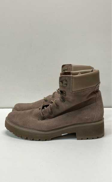 Timberland Carnaby Suede Combat Boots Taupe 10