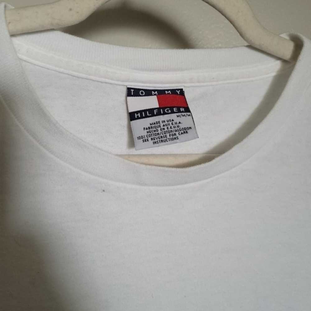 Vintage Tommy Hilfiger Made in USA Long Sleeve Cr… - image 2