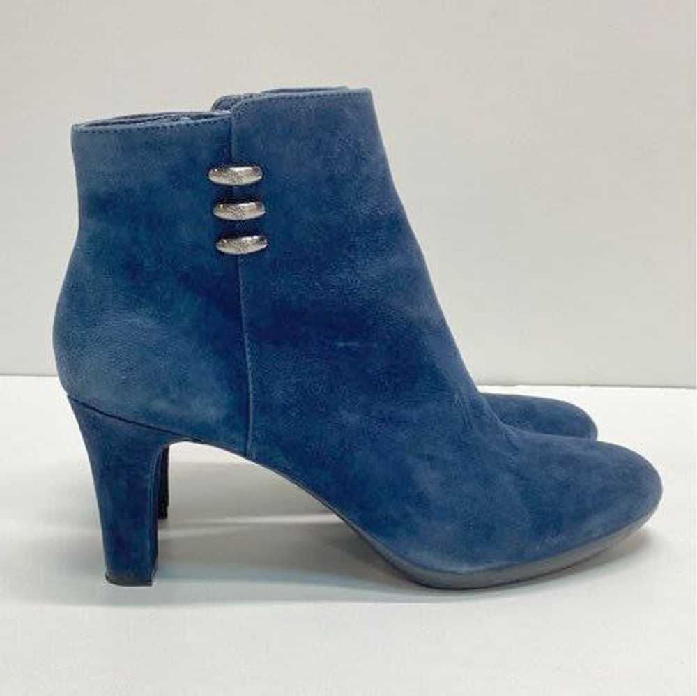 Anne Klein Suede Aksondra Ankle Boots Blue 10 - image 1