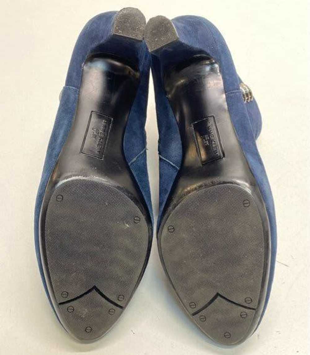 Anne Klein Suede Aksondra Ankle Boots Blue 10 - image 6