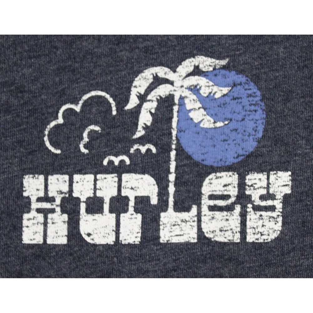 Hurley Grey Long Sleeved Shirt sz M Henley Double… - image 3