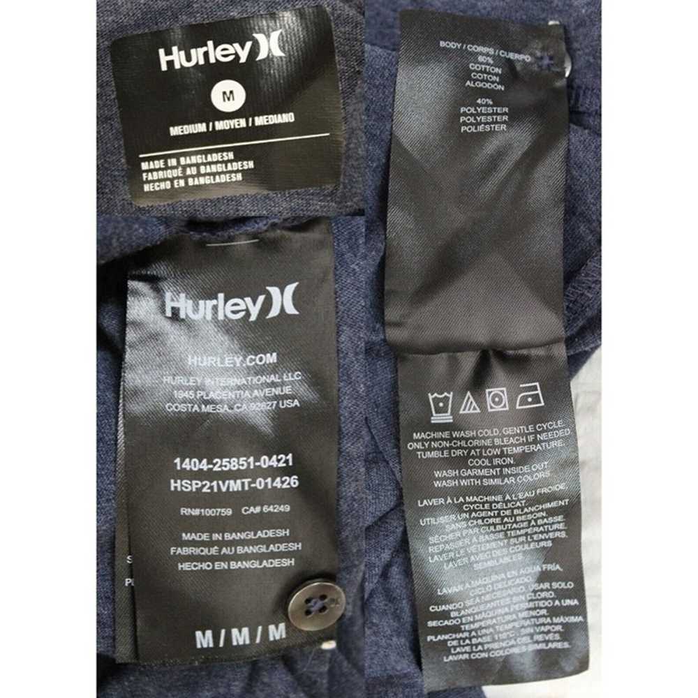 Hurley Grey Long Sleeved Shirt sz M Henley Double… - image 6