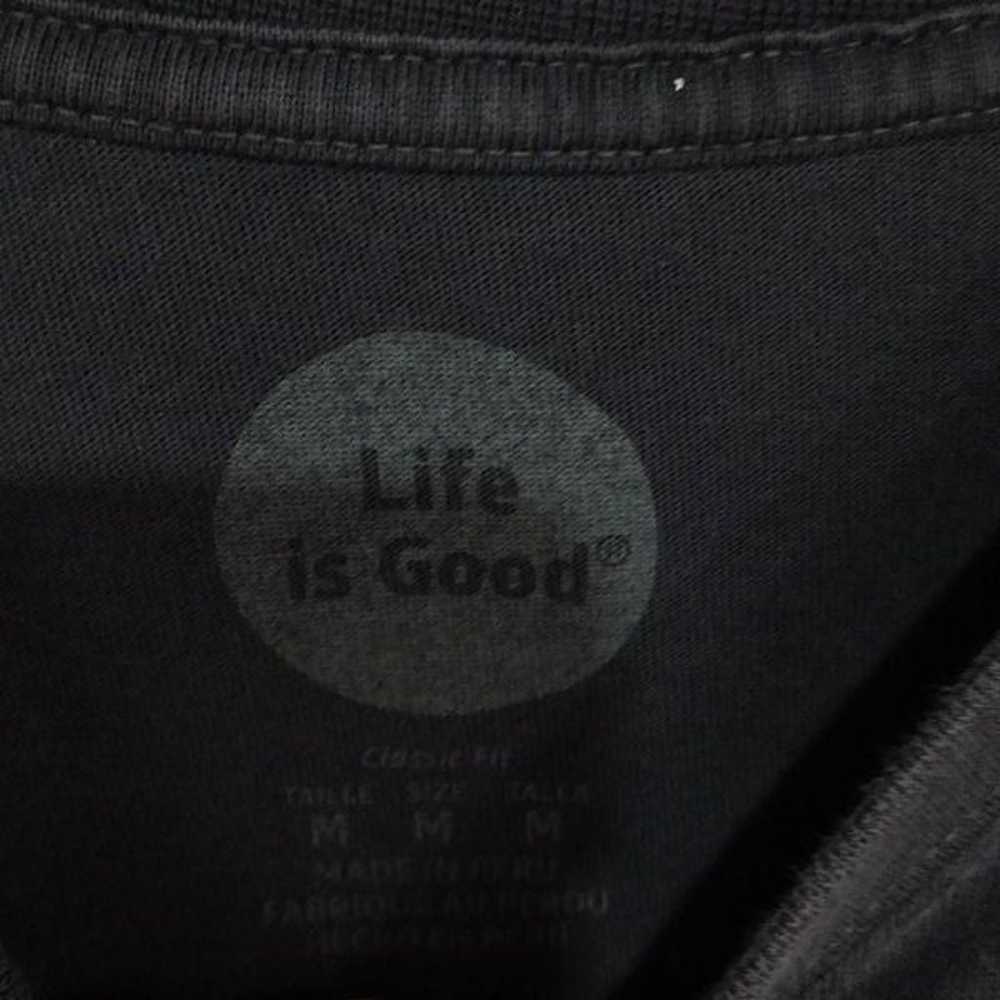 Life is Good T-shirt, Medium, Black, Shortsleeve - image 5