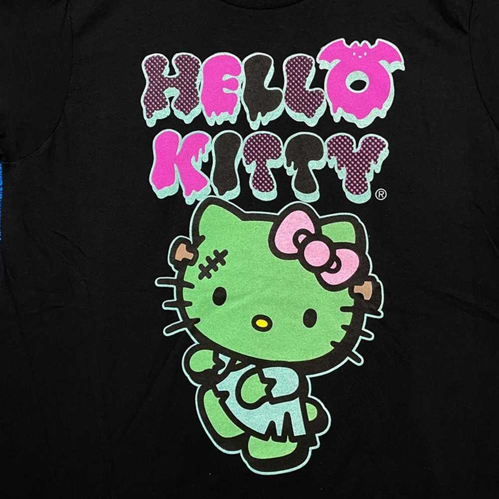 Hello Kitty Frankenstein Sanrio Spooky Kawaii Tee… - image 2