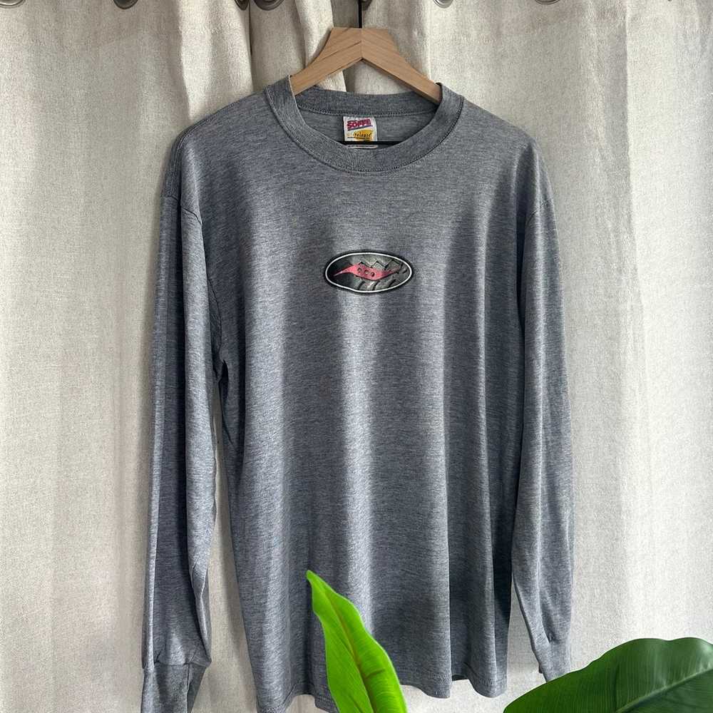 Vintage 80s 90s Saucony L/S T-Shirt - image 1