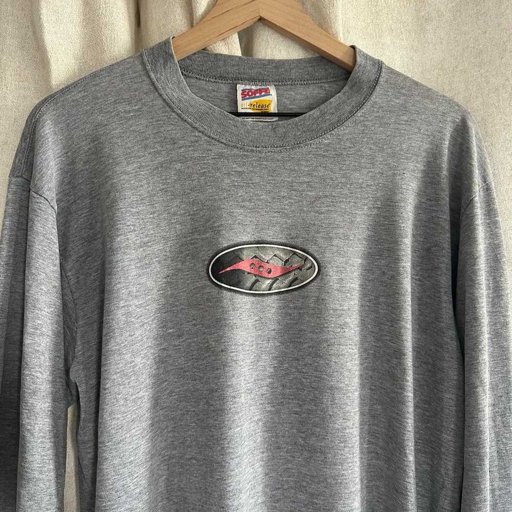 Vintage 80s 90s Saucony L/S T-Shirt - image 2