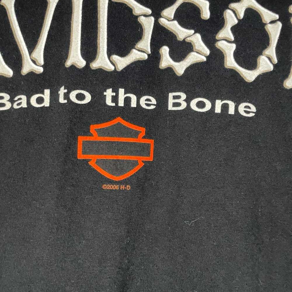 Harley Davidson Bad To The Bone T Shirt 2006 - image 2