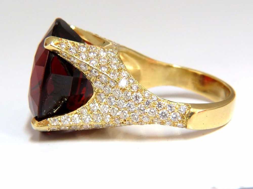 26.31ct GIA NATURAL RED SPESSARTITE GARNET DIAMON… - image 3